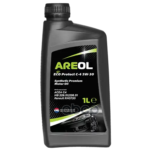 AREOL Areol Eco Protect C-4 5W30 (1L) Масло Моторное! Синт Acea C4, Renault Rn0720, Mb 229.51/226.51