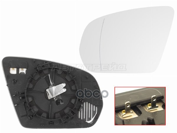 Полотно зеркала Mercedes-Benz E-Class 16-20 / S-Class 13-20 (Слева/ Обогрев/ асферическое) Sat арт. ST-MD12-940G-2
