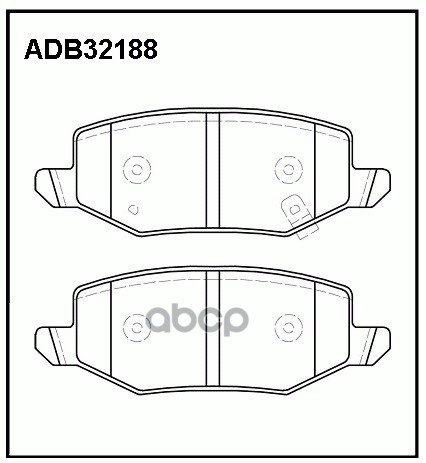 Колодки тормозные Haval Jolion RE 21- 2WD задние Allied Nippon ADB32188 3502126XGW02A;AC3226C;PN6026;