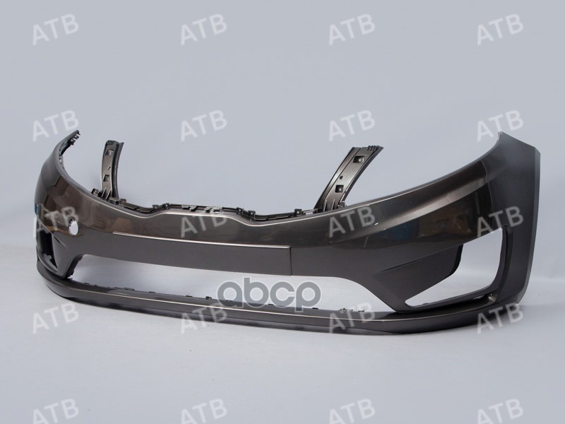 бампер Kia Rio 3 2011-2015 передний Серый (Carbon Grey) SAE ATB