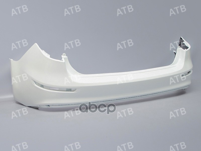 бампер Kia Rio 3 2015-2017 рестайлинг седан задний Белый (Cristal white) PGU A