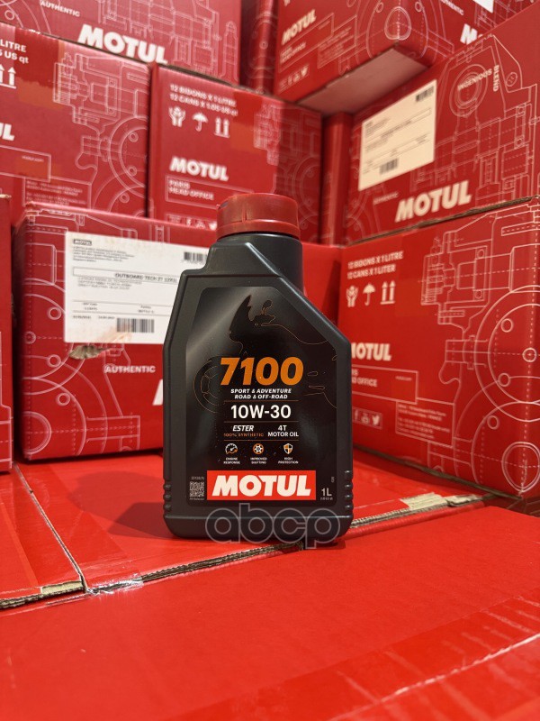 Motul 7100 4T (Ma2) 10W30 1Л. 100% Синт. (Масло Моторн. Для 4T Мотоц.) MOTUL арт. 113199