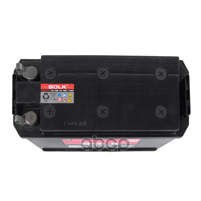 Аккумулятор BOLK Standart 190 А_ч R+(4) 514x218x210 B EN 1200 А (под болт)
