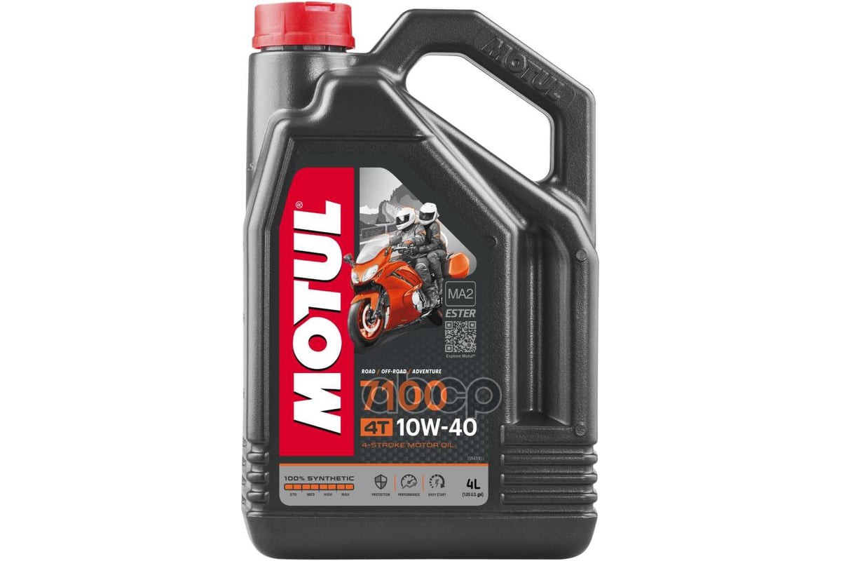 112122 Масло Motul 4-Х Тактное 10W40 7100 Api Sl/Sj/Sh/Sg 4Л Син 104092/112122 MOTUL арт. 112122