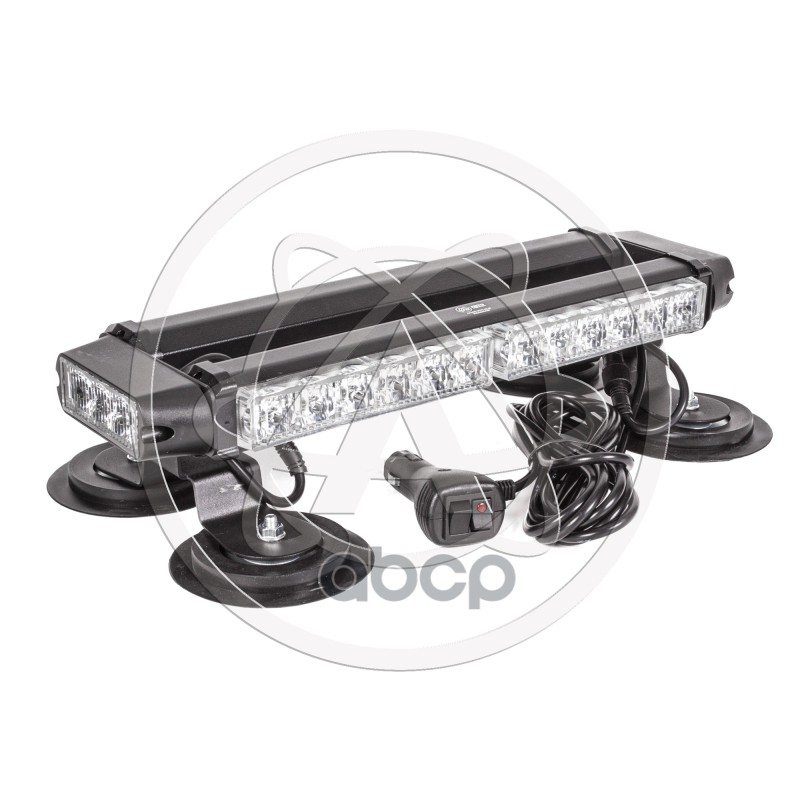 Балка светодиодная 12/24V 30Вт на магните стробоскоп 4 стор.(2+2+2 блока Epista