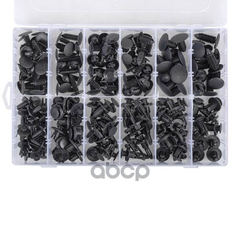 Набор крепежей (клипс) универсальный 192пр ARNEZI