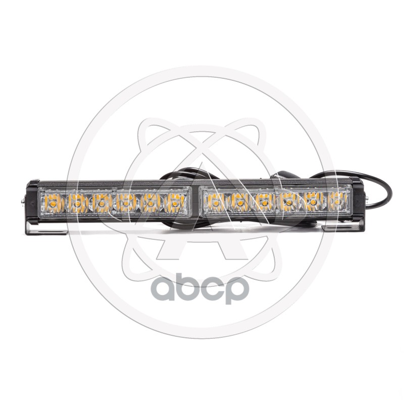 Балка светодиодная 12/24V 12Вт кронштейн стробоскоп 2 стор.(2 блока Epistar) AV