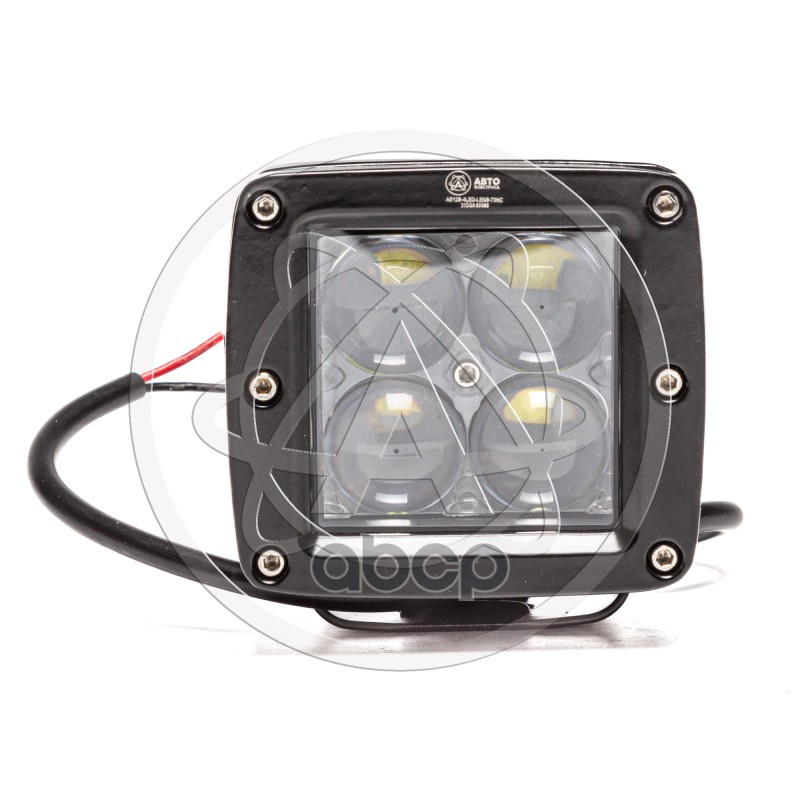 Фара светодиодная Avtoelectrica квадратная 4 LED направленный свет 12W, (80 х 73 х 75) 12/24V AE12S-4LED-LENS-73HC 09.2056