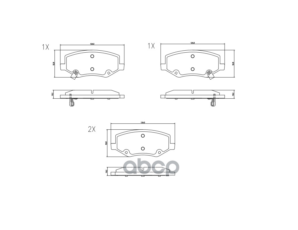 Колодки тормозные MOSKVICH 3 24- перед.