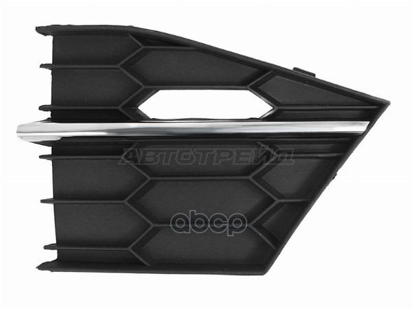 Решетка в бампер Skoda Superb 15-19 (Справа/ с хром молдингом) Sat арт. ST-SDS2-000G-1