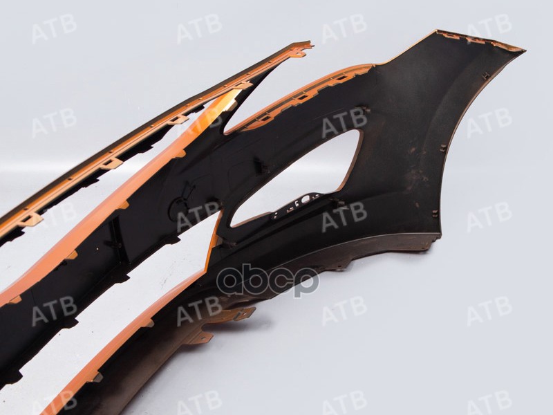 бампер Hyundai Solaris 1 2014-2017 рестайлинг передний Оранжевый (Vitamin) R9A