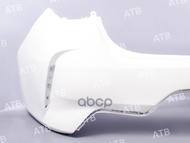 бампер Kia Rio 4 2020-2023 рестайлинг седан задний Белый (Белый Атлас) SAW ATB