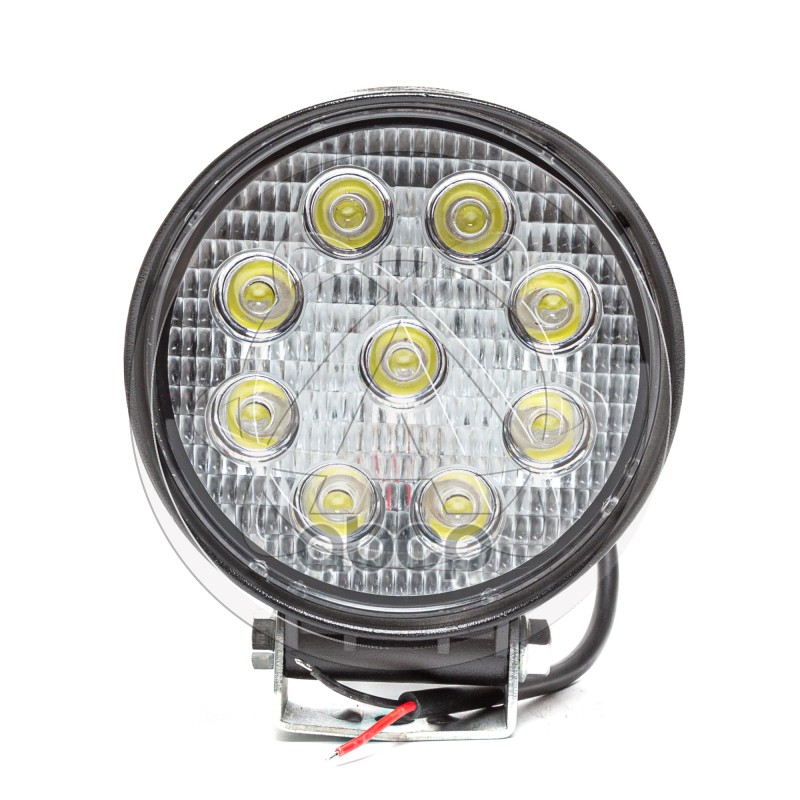Фара дополнительная светодиодная (LED) AE27R-9LED-55PC круглая, рассеиваемый све