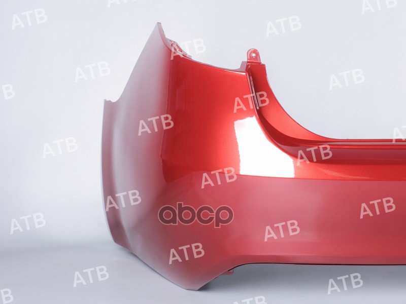 бампер Kia Rio 3 2011-2015 седан задний Красный гранат перламутр (Granet Red)