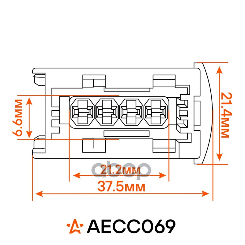 Разъём 4 pin с проводами для датчика кислорода Peugeot, Citroen, BMW Airline AECC069 11787548961;1618V3;V75489618004;V754896180;V75489618006;7548961;V75489618005;754896180;