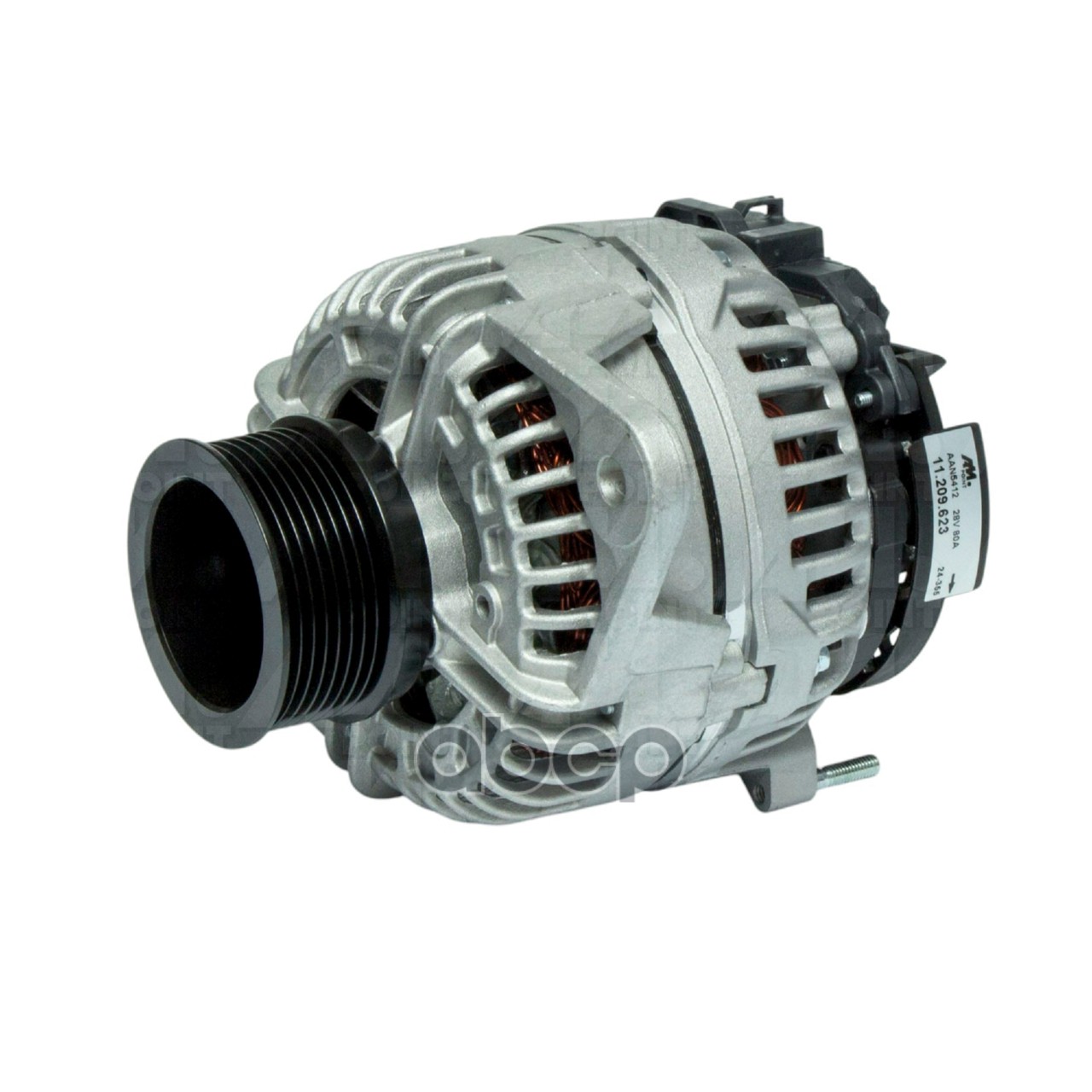 Генератор VOLVO 28V 80A (O шкива 73 мм) посадочное 13,2 мм (Mahle)