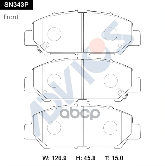 Дисковые тормозные колодки ADVICS