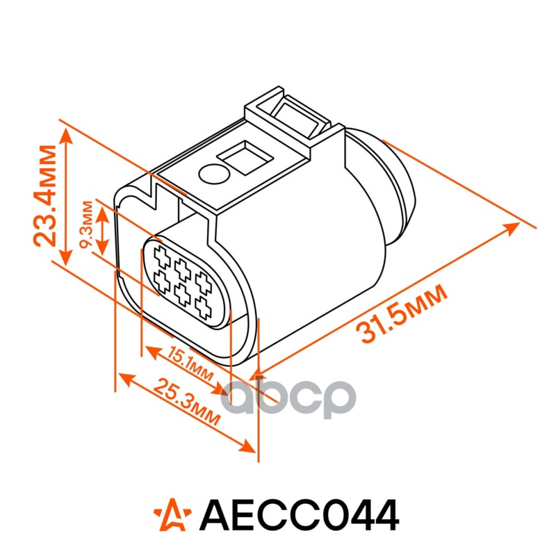 Разъём 6 pin с проводами для датчика кисолорода VAG, Peugeot, Ford, KIA Airline AECC044 11787560957;11787590713;759071303;0258007000;0258017217;0258017321;1618LL;1918LL;1618V0;ES2110212B1;FJ7Z9F472A;8F9Z9F472A;8F9Z9F472DFC;5147022;8F9Z9F472D;8F9Z9F472H;8F