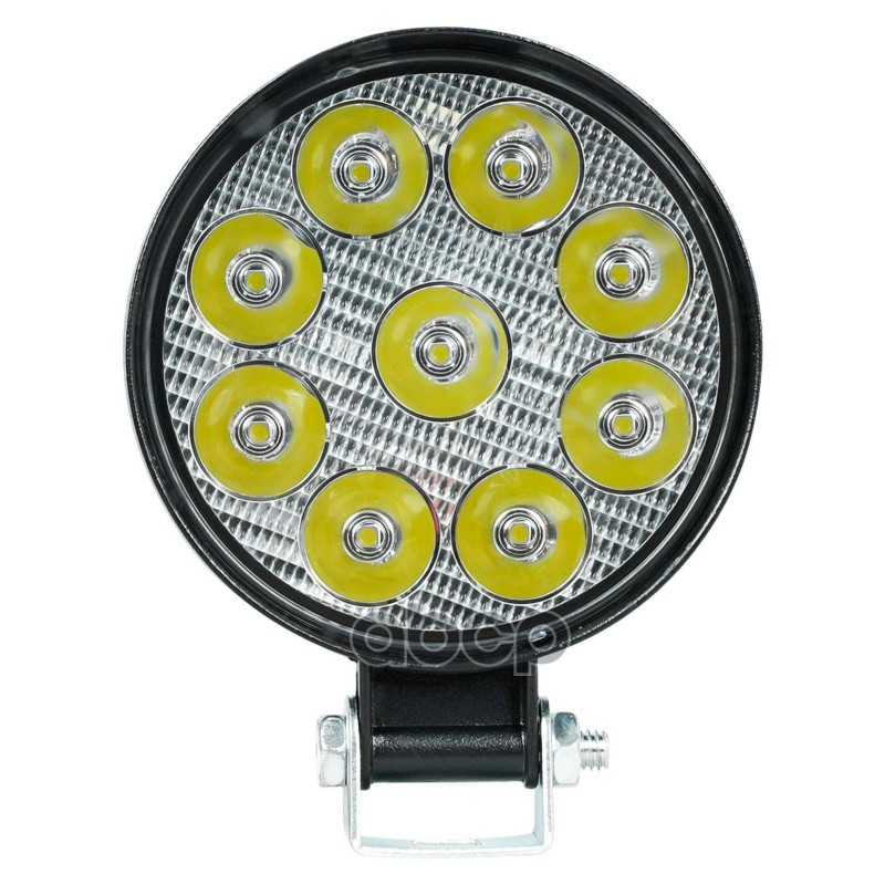 Фара светодиодная круглая 9LED, направленный свет, 9Вт, 83х83х22мм, 12/24В, PLUS