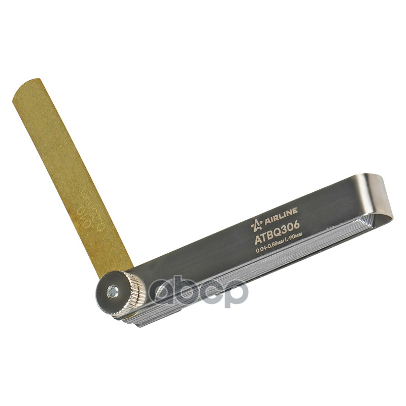 Щуп измерительный набор 32пр. (0,04-0,88мм, L-90мм, стальной корпус), блистер (ATBQ306)