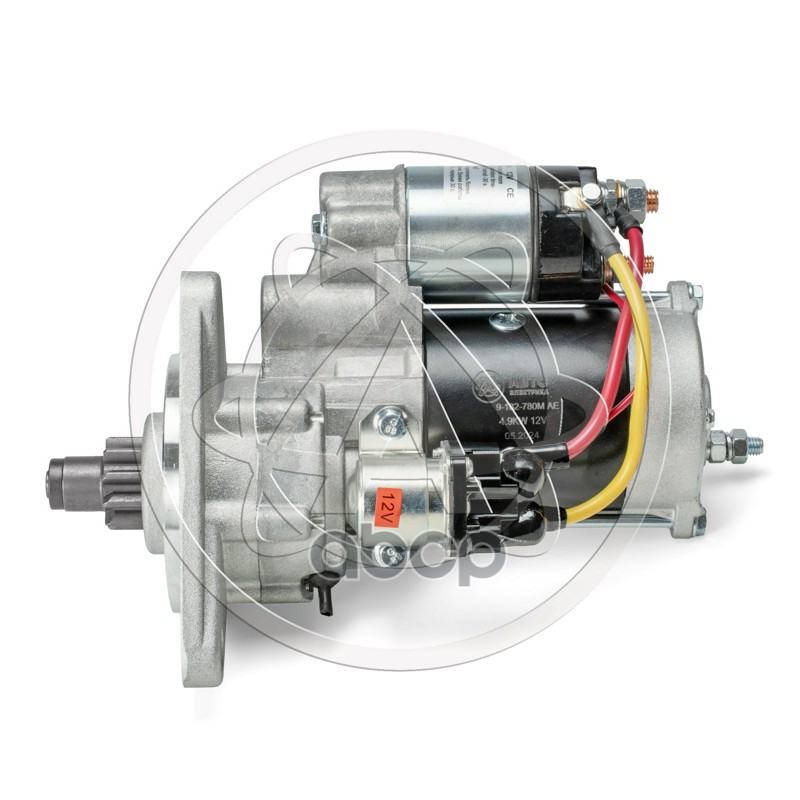 Стартер редукторный 9-182-780М AE (МТЗ-8082) ув.мощ. С ДОП. РЕЛЕ СМЕЩЕННЫЙ 12В 4