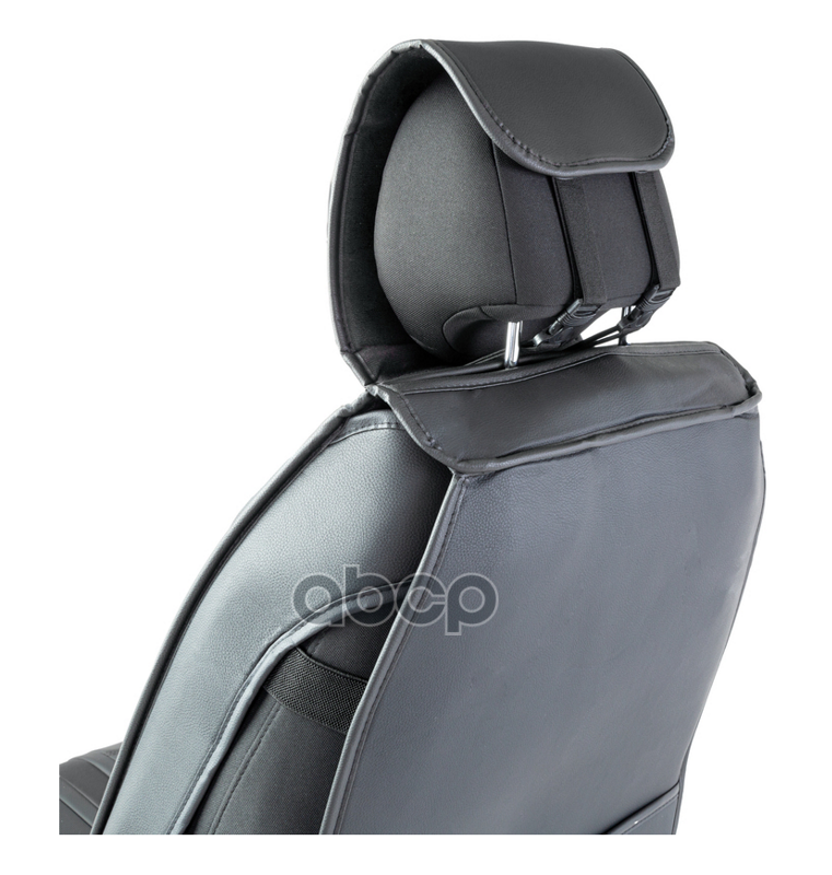 Накидки каркасные на сиденья передние 3D Car Performance, 2 шт.экокожа (черный)