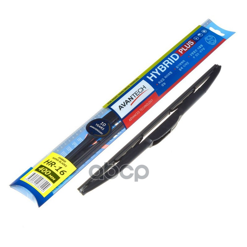 Щетка стеклоочистителя гибридная на правый руль Avantech Hybrid 400мм ( 16'' ) 69771300 / 8521228170 / 85212-28170 / 8521247030 / 85212-47030 / 86542FG160 / 86542-FG160 / 983601J200 / 98360-1J200 / 983602V500 / 98360-2V500 / 983603Z000 / 98360-3Z000 / 983