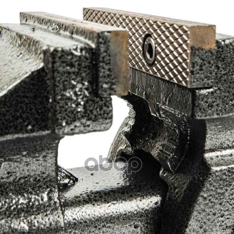 Тиски 100мм (4) поворотные чугунные с наковальней и трубных захватом ЭВРИКА