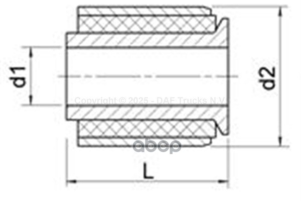 Сайлентблок рессоры D 62.5mm/d 24mm/H 86mm