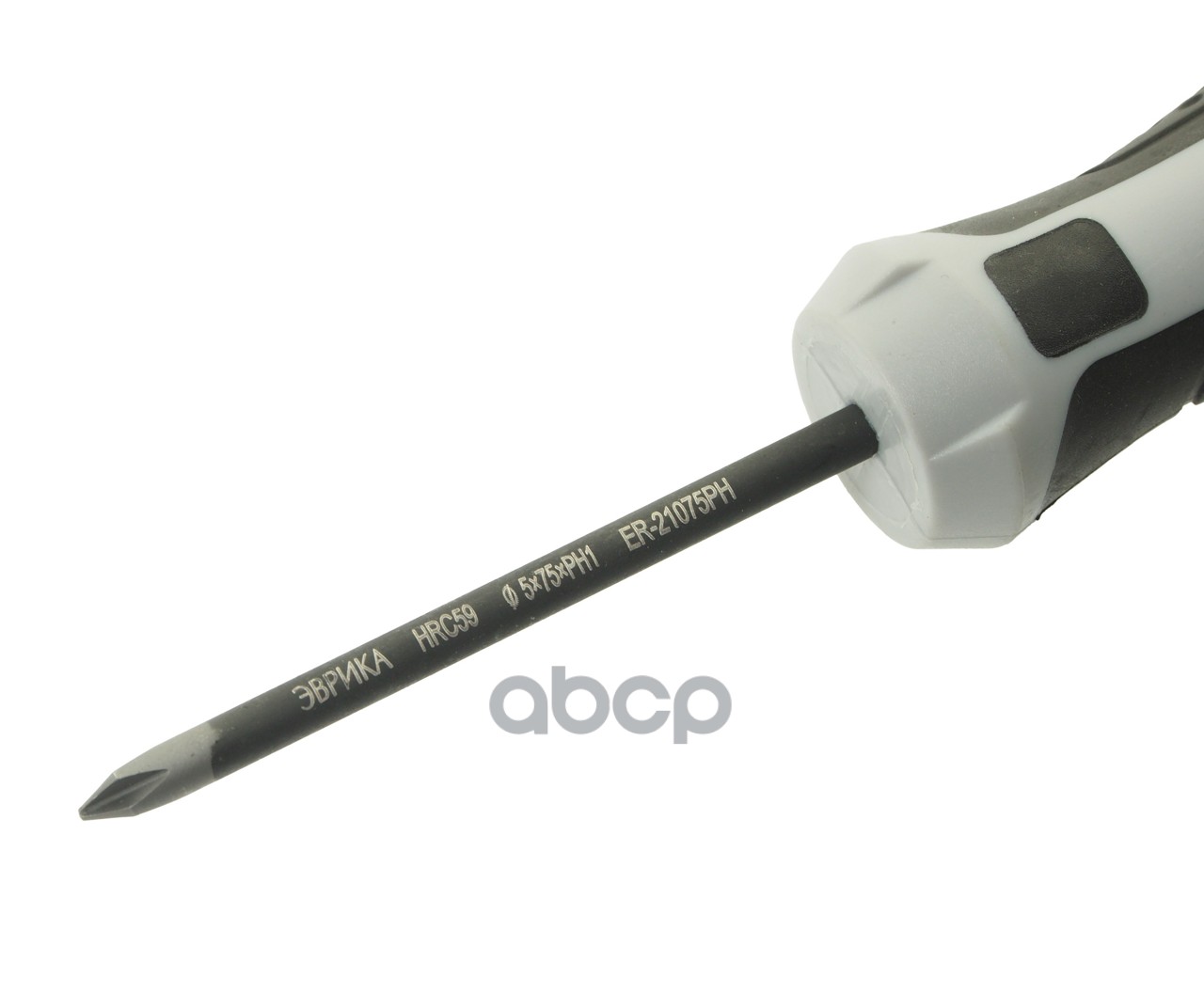 Отвертка крестовая PH 1.0х75мм магнитная (сталь S2) с держателем ЭВРИКА