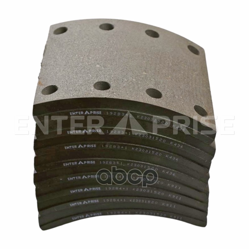 Накладки тормозные 19283 1-й ремонт SAF SKRS 9042  420x178 (с заклёпками)