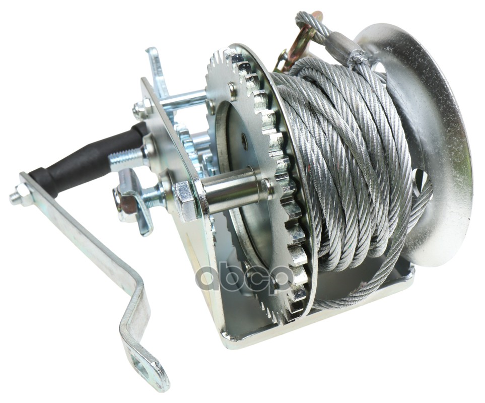 Лебедка барабанная 0.90т L=10м тросовая двухскоростная ЭВРИКА