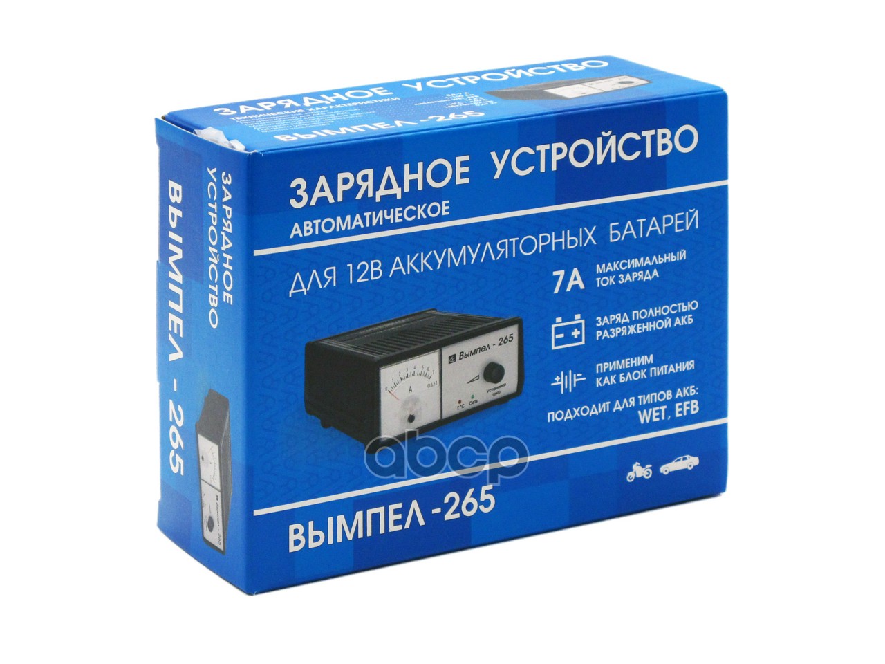 ЗУ Вымпел -265 (автомат,0-7А,12В,стрелочный амперм)