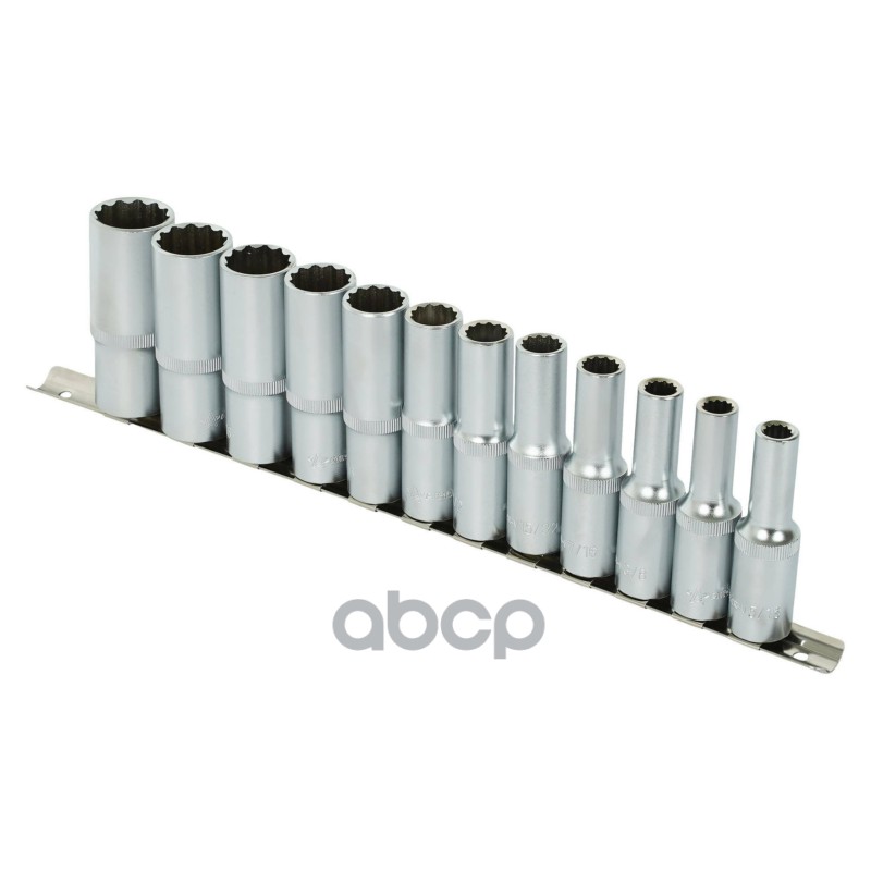 Набор головок 1/2 (12 предметов) AIRLINE (6-гранеи глубоких, 5-16-15/16 мм)