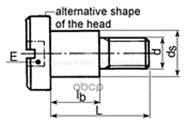 болт крепление бампера DAF F/CF/LF/XF65/75/85/95/105IV