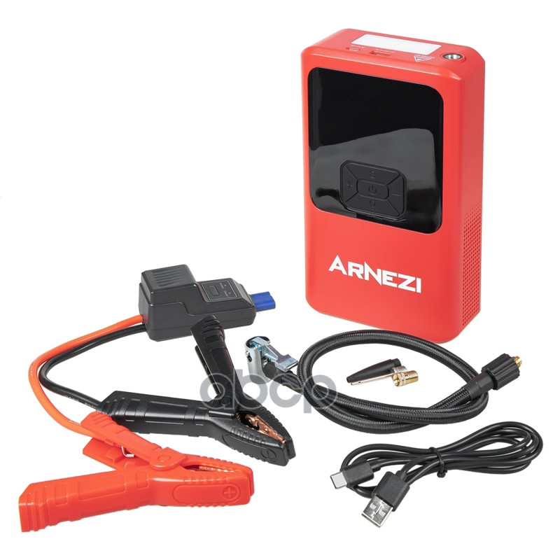 Портативное пусковое (зарядное) устройство с компрессором JS-1500i, 10000 мАч