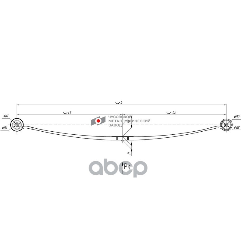 Рессора задняя 602201FD-2912012-01-10 ЧМЗ