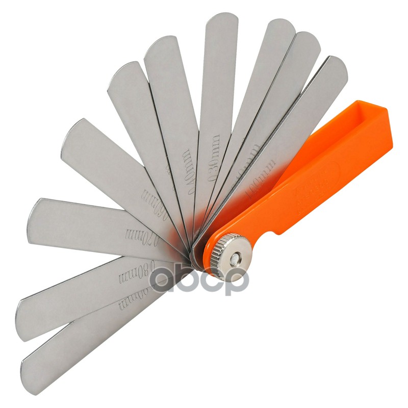 Щуп измерительный набор 11пр. (0,1-1мм, L-75мм, пластиковый корпус), блистер (ATBQ300)