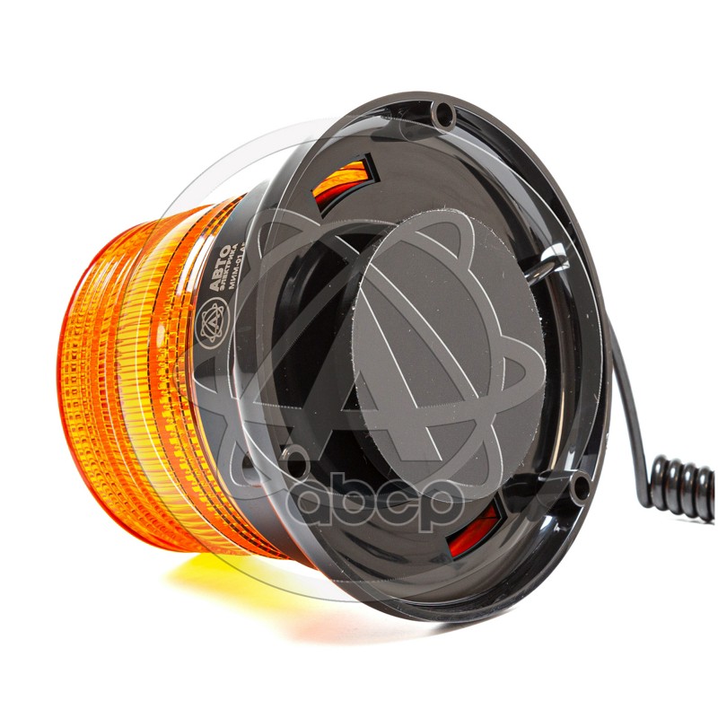 Маяк импульсный МИМ-01 АЕ 12 светодиодов магнитболты (1 режим) h98мм, d125мм АВТ