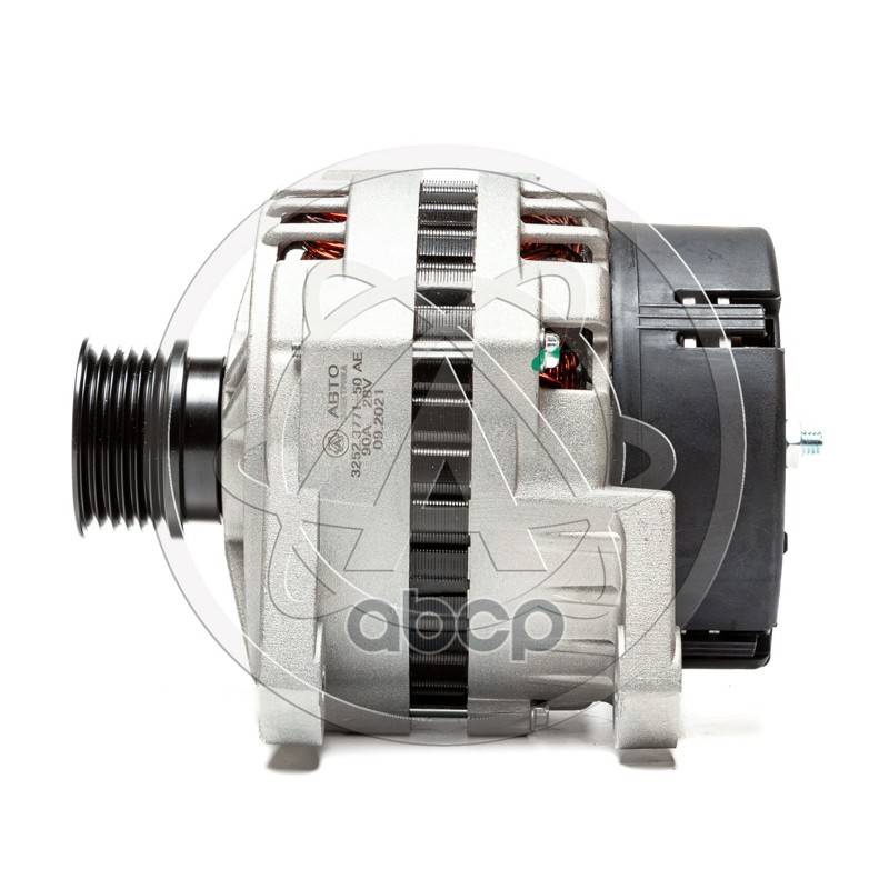 Генератор КАМАЗ,МАЗ,УРАЛ дв.ЯМЗ-656,658 ЕВРО-3 (вып.с авг.2009г)поликлин. шкив 2