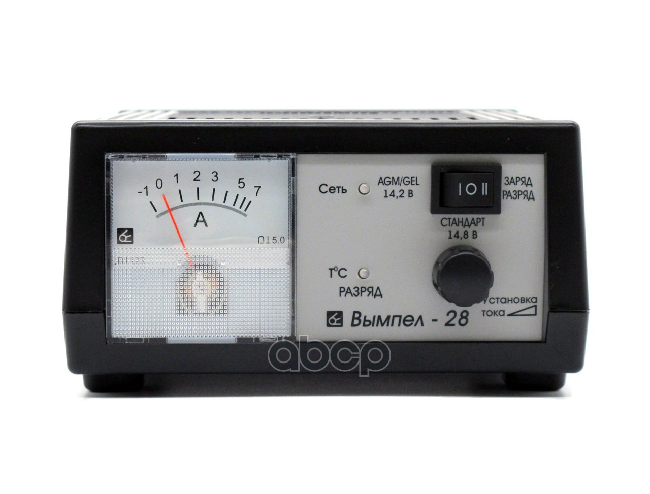 ЗУ Вымпел-28 (зрадя-разряд, автомат,0-7А,12В, стрелочный амперметр)