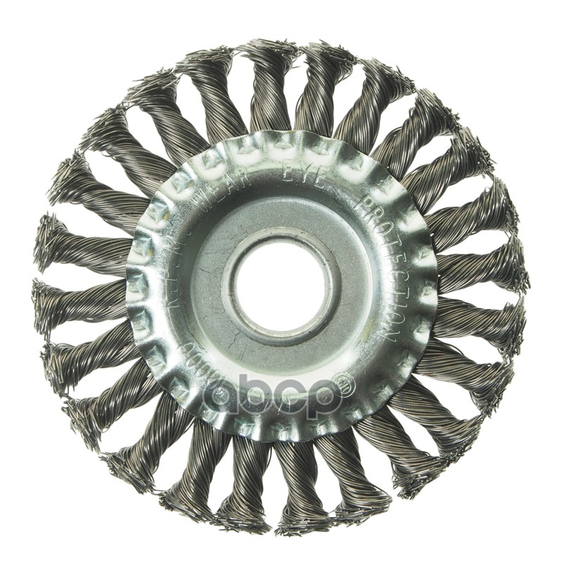 Кордщетка для УШМ дисковая 125мм крученая сталь ЭВРИКА