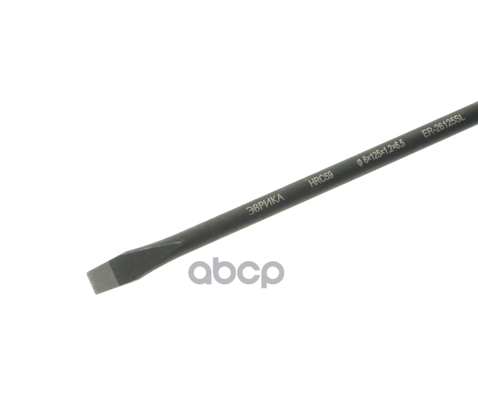 Отвертка шлицевая SL 6.5х125мм магнитная (сталь S2) с держателем ЭВРИКА