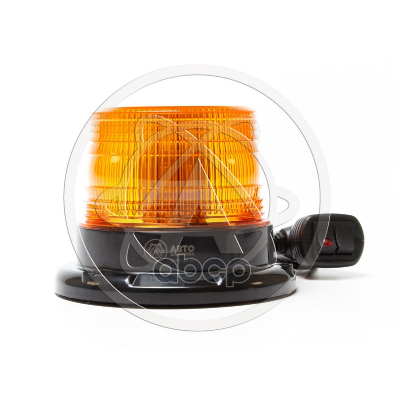 Маяк импульсный МИМ-02 АЕ 40 светодиодов магнитболты (7 режимов) h98мм, d125мм А