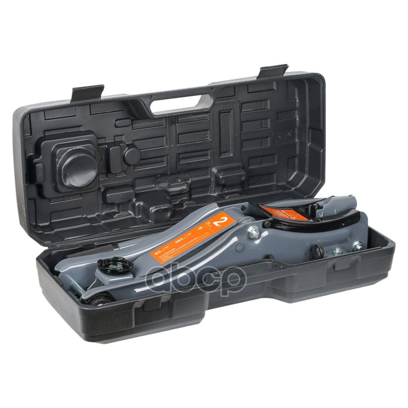 Домкрат подкатной 2т 80-380мм, низкопрофильный, кейс (AJ2F390K)