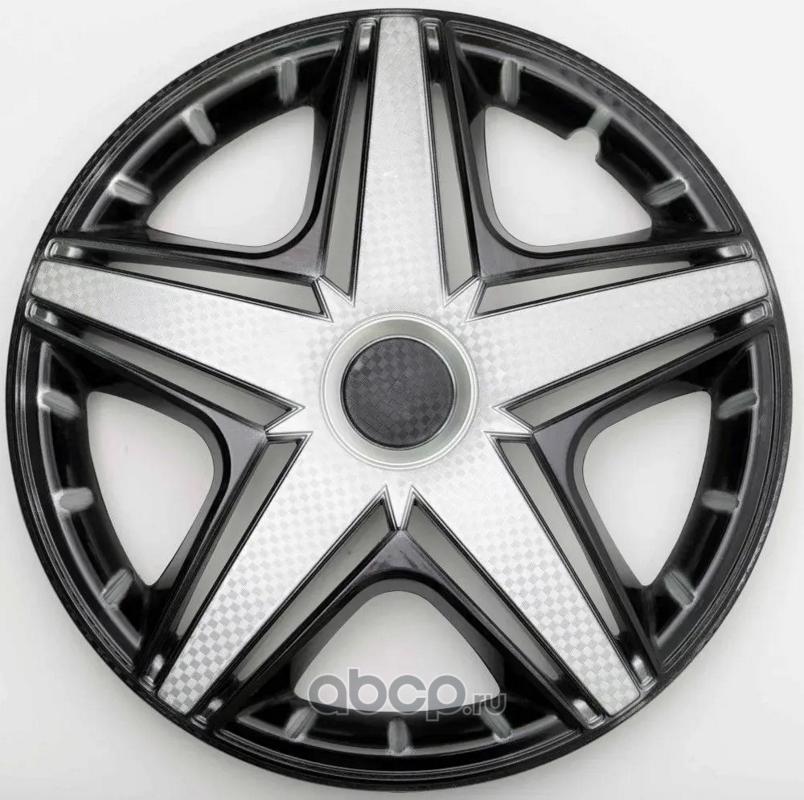 Star S14031 Колпаки декоративные (на пруж.) R-14 NHL Super Black  (к-т 2 шт)