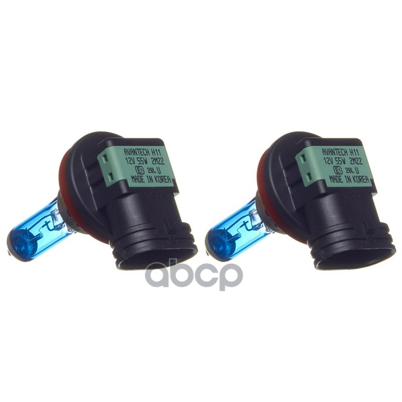 Лампа высокотемпературная Avantech H11 12V 55W (100W) 5000K, комплект 2 шт. 90981-AD001 / 90981-AF004