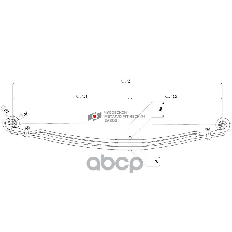 Рессора многолистовая в сборе