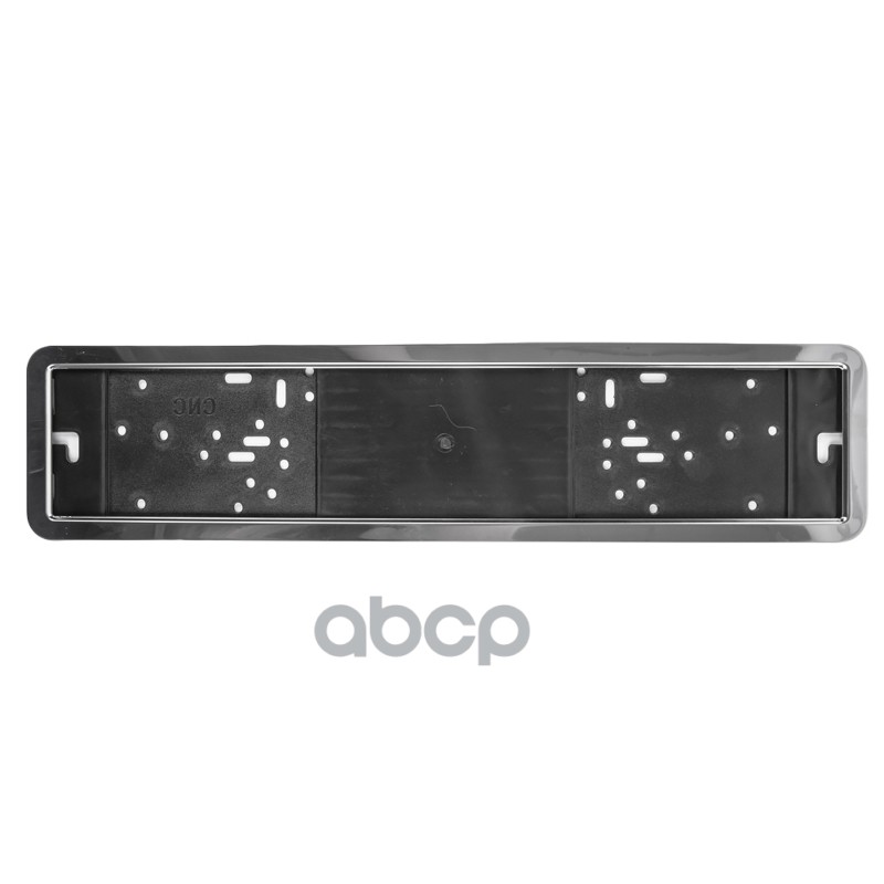 Рамка под номерной знак нержавейка белая пластиковый задник BOLK BEX106002