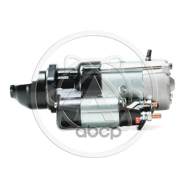 Стартер 536.3708010-02 AE, 24В, 6кВт, с доп. реле, для двиг. ЯМЗ-536 (z=10), (M9